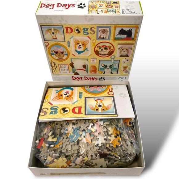 Buffalo Games Dog Days Dogs Rule 750-Piece Puzzle Complete - Picture 3 of 7